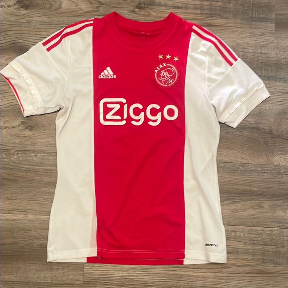 Men’s M Adidas Ajax Red White Soccer Jersey